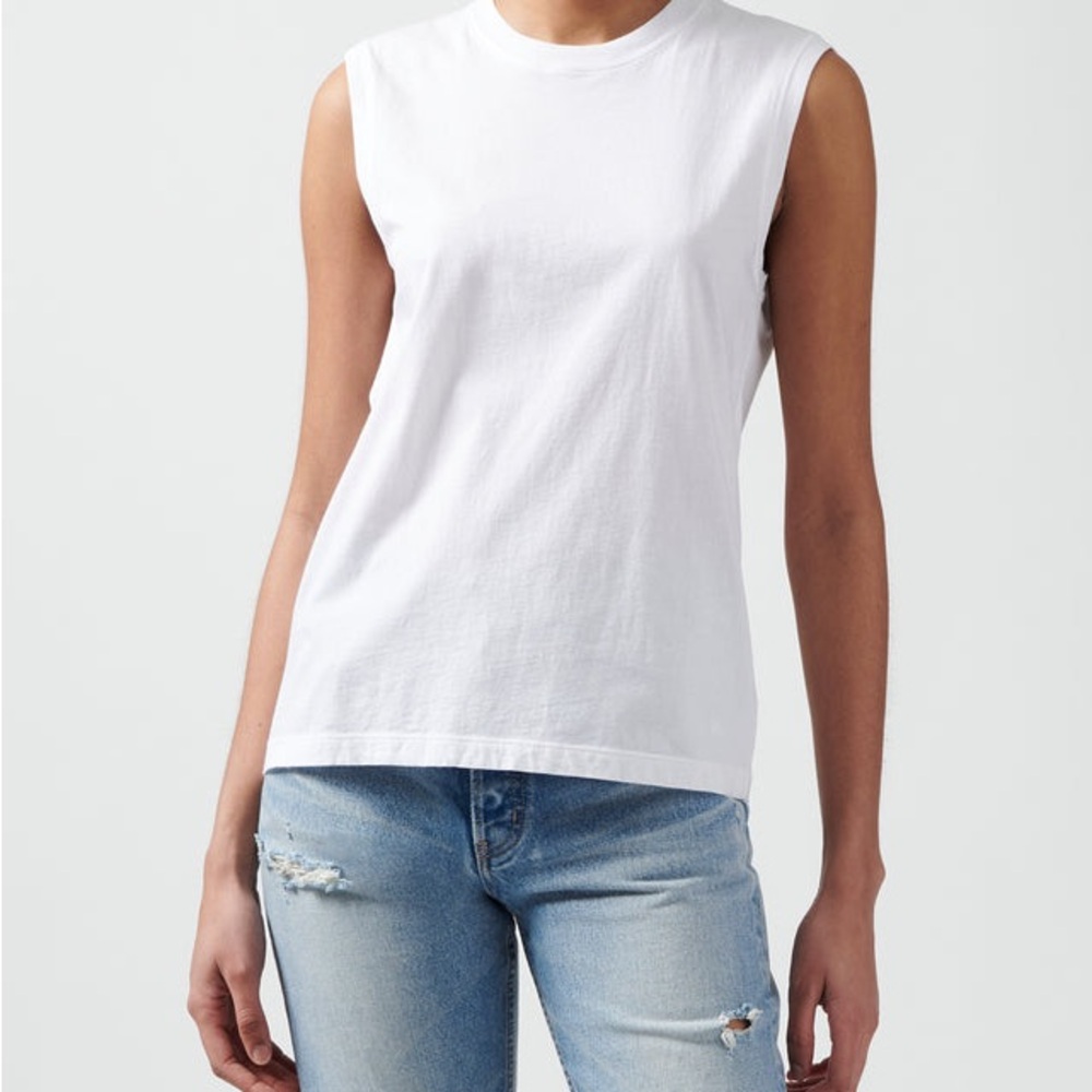 ATM Classic Jersey Sleeveless Boy Tee in Blue - Picture 11 of 11